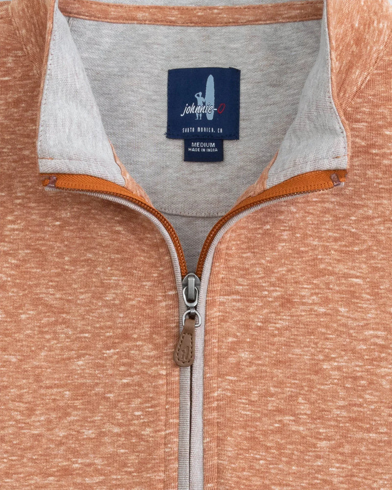 Johnnie O Sully 1/4 Zip Sweater Brick
