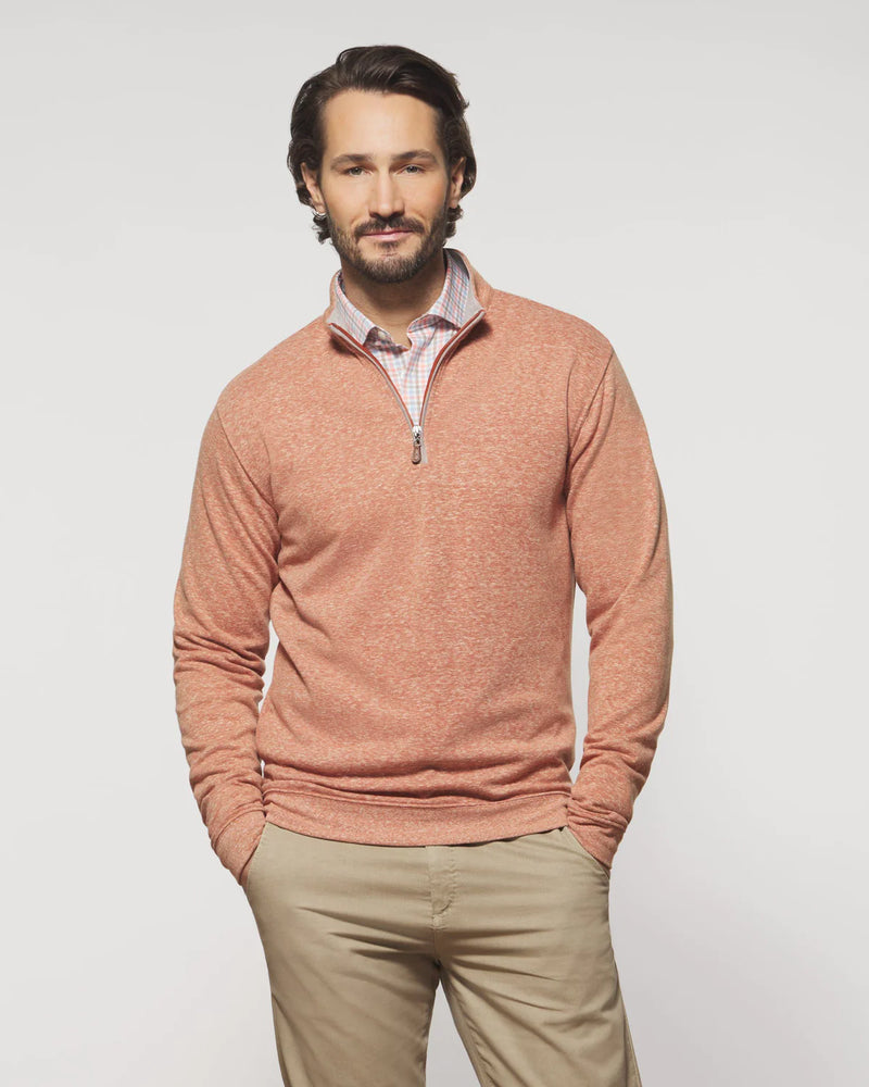 Johnnie O Sully 1/4 Zip Sweater Brick