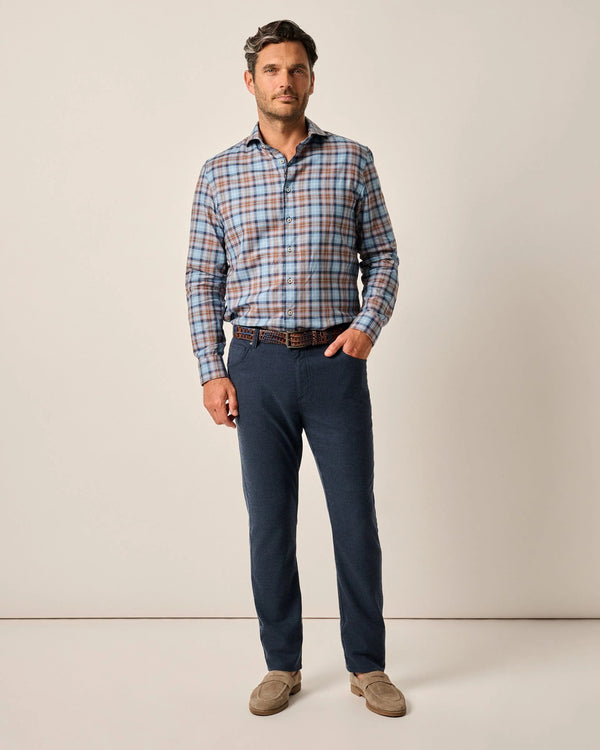 Johnnie O London Brushed Twill Flannel 5Pkt Pant Indigo