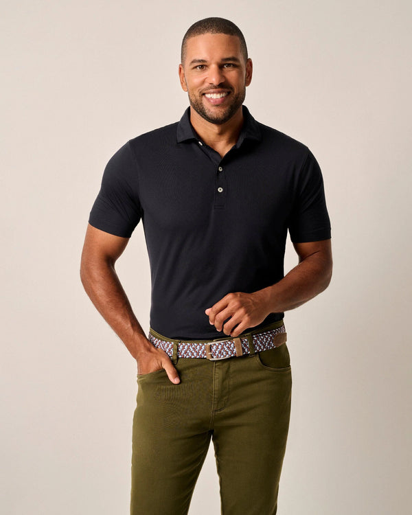 Johnnie O Huronn Featherlite Polo Black