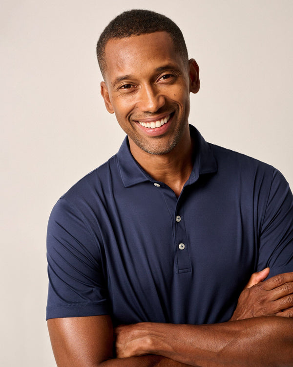 Johnnie O Huronn Featherlite Polo Navy