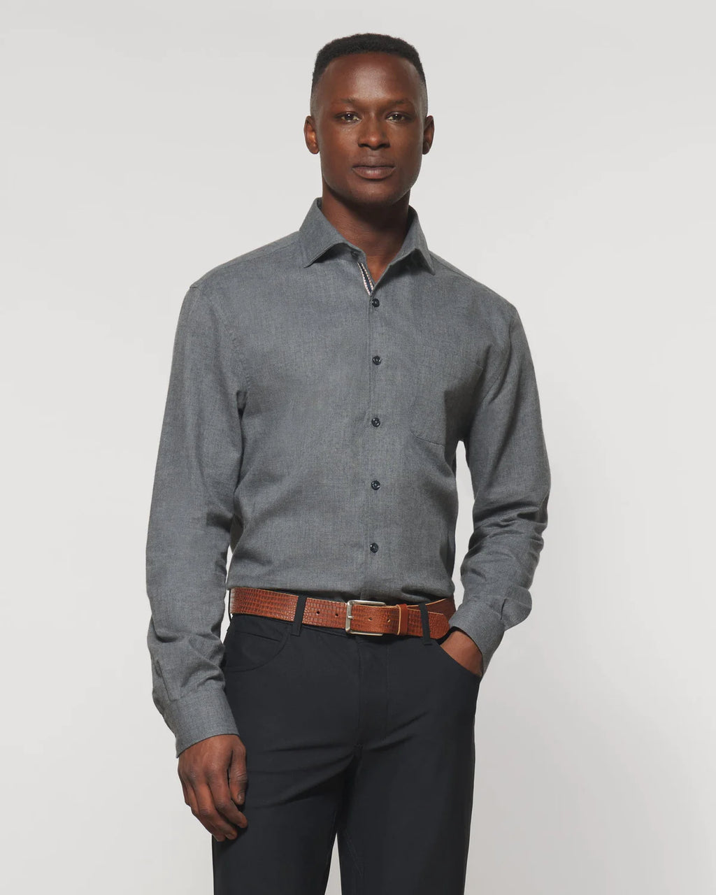 Johnnie O Newfiled Top Shelf Long Sleeve Shirt Gray – Newman's