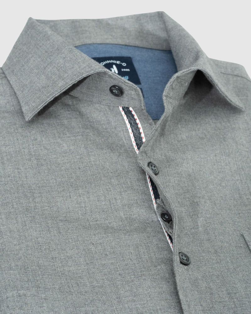 Johnnie O Newfiled Top Shelf Long Sleeve Shirt Gray