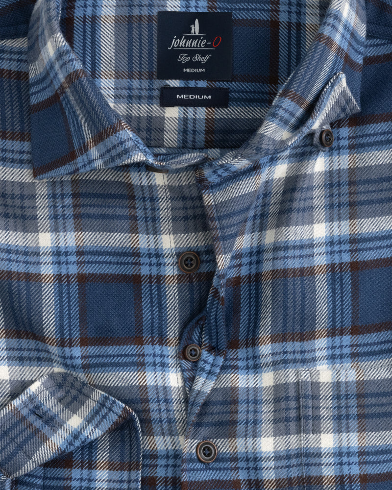 Johnnie O Lyon Top Shelf Long Sleeve Shirt Wake