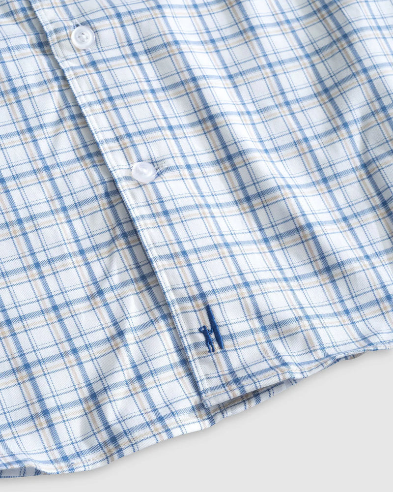 Johnnie O Top Shelf Corso Long Sleeve Shirt Laguna Blue