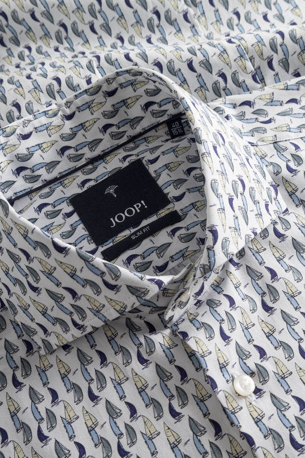 Joop Pai Sailboat Pattern Long Sleeve Shirt