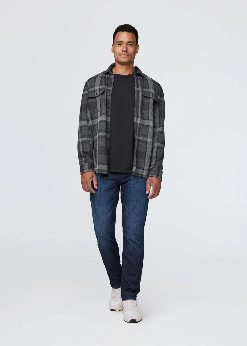 DU/ER Performance Flannel Button Down Charcoal