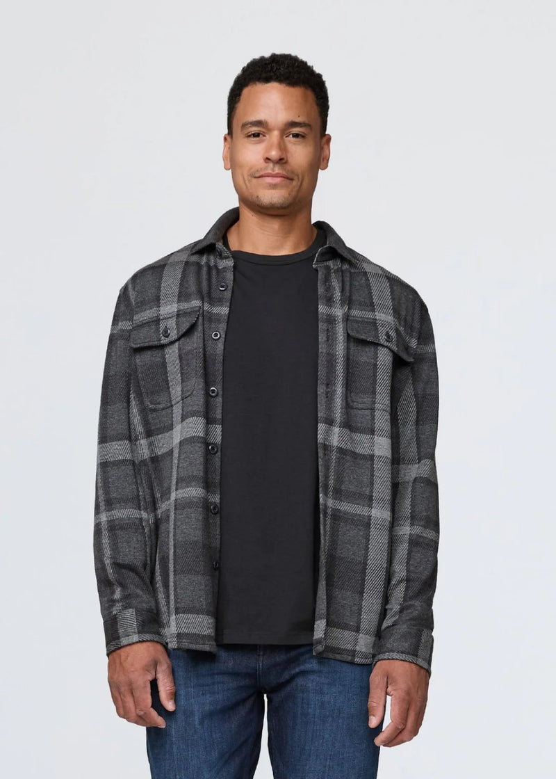 DU/ER Performance Flannel Button Down Charcoal