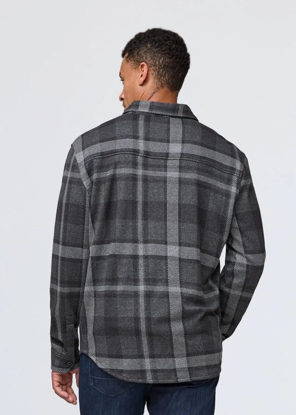 DU/ER Performance Flannel Button Down Charcoal