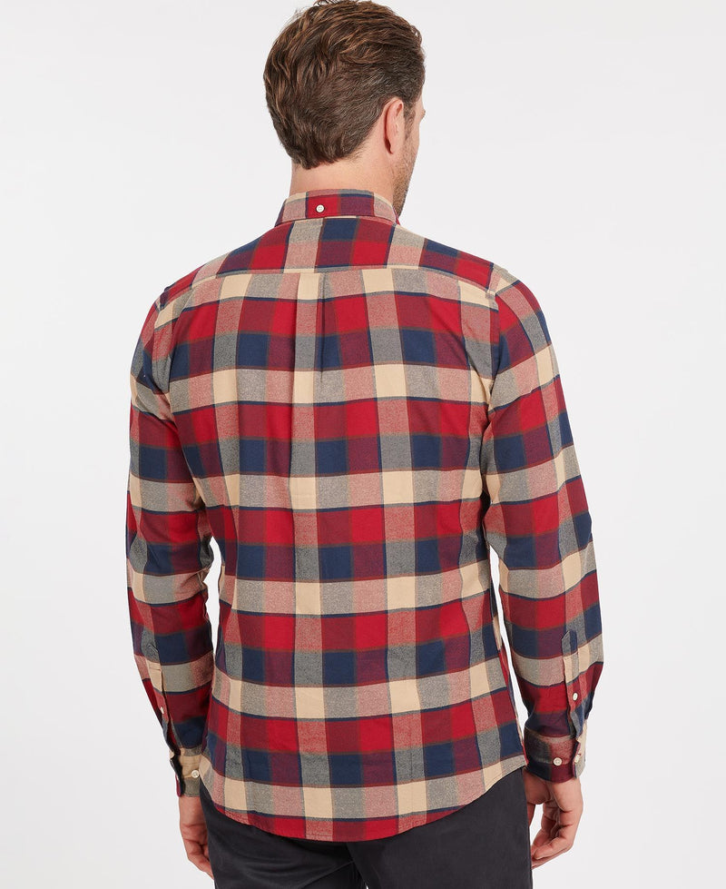Barbour Valley Tailored Shirt Rich Red