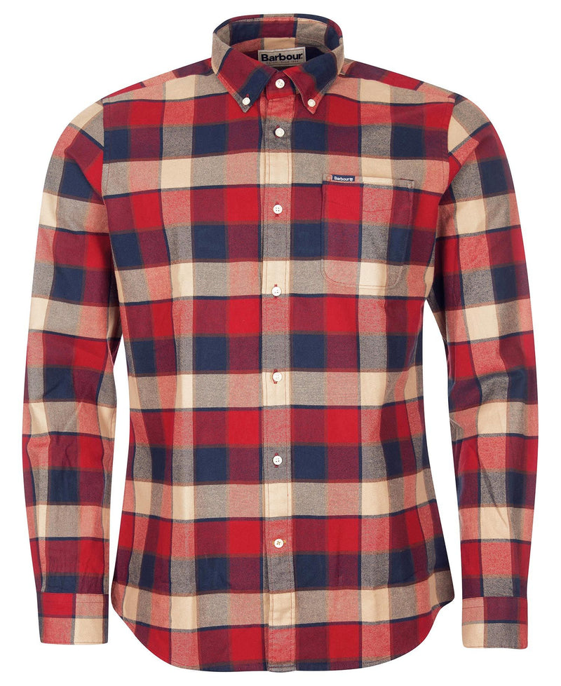Barbour Valley Tailored Shirt Rich Red