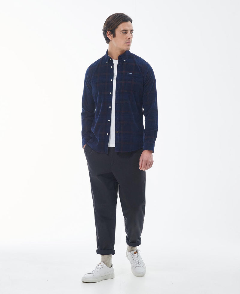 Barbour Southfield Cord Tailored Shirt Navy