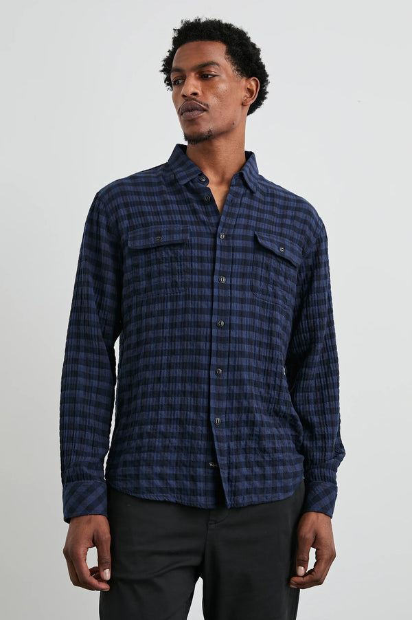 Rails Powell Blue Jay Royal Long Sleeve Shirt