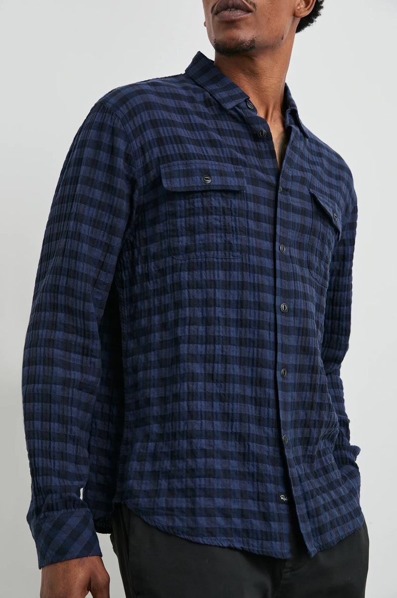 Rails Powell Blue Jay Royal Long Sleeve Shirt