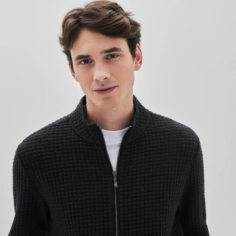 Robert Barakett Hengrave Full Zip Cardigan Black