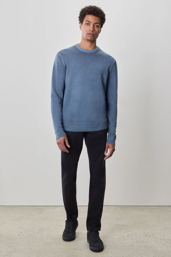 Robert Barakett Bertona Light Teal Crew Neck Sweater