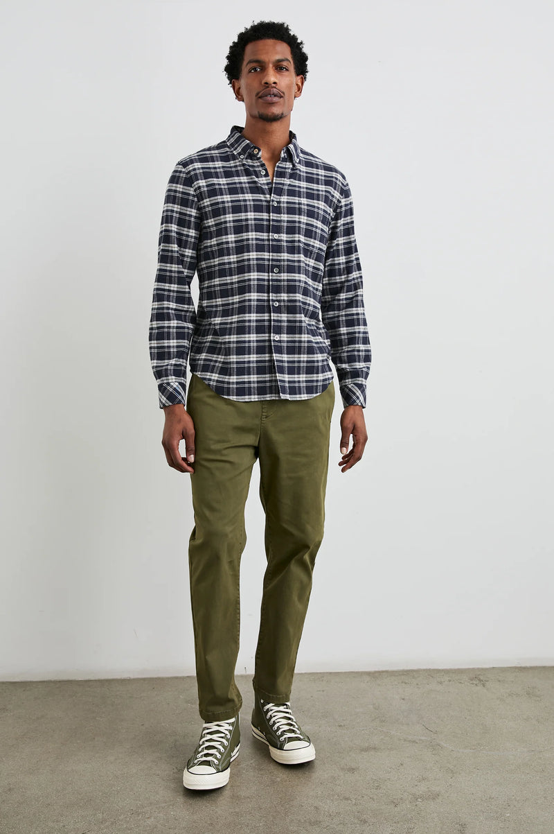 Rails Reid Navy Lentil Cream Check Shirt