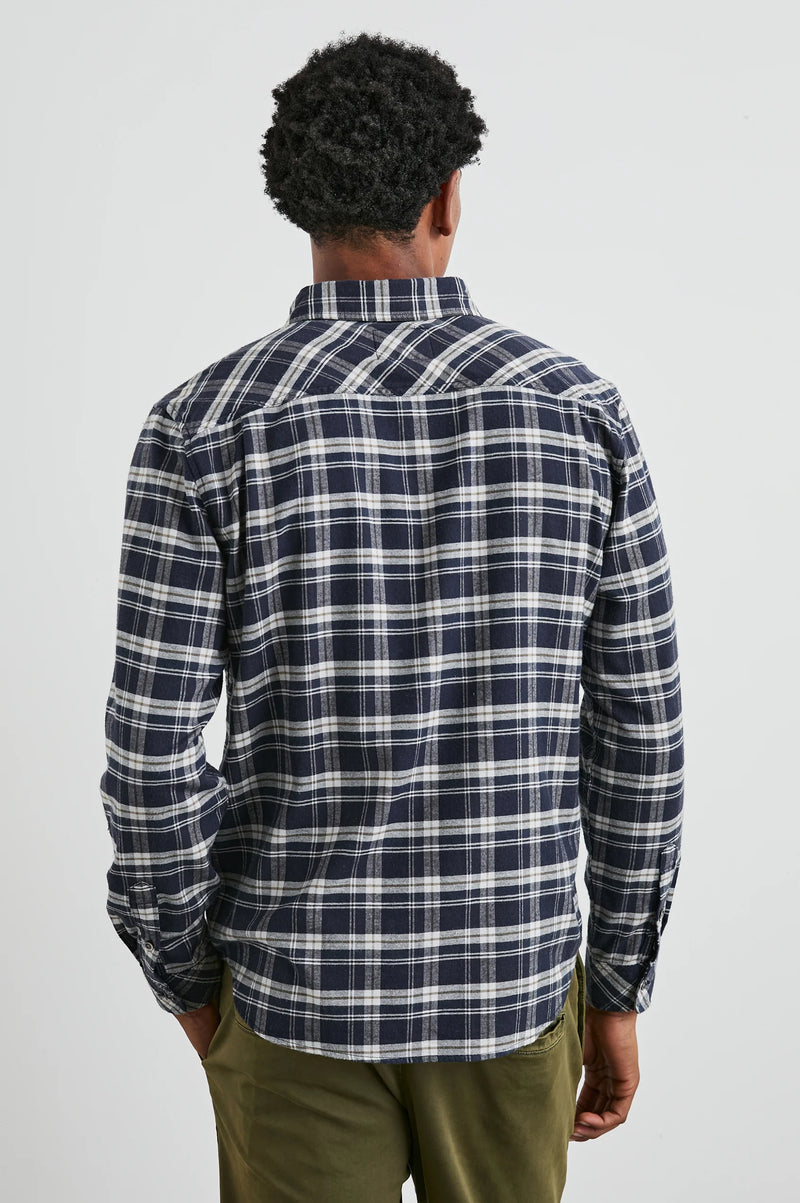 Rails Reid Navy Lentil Cream Check Shirt