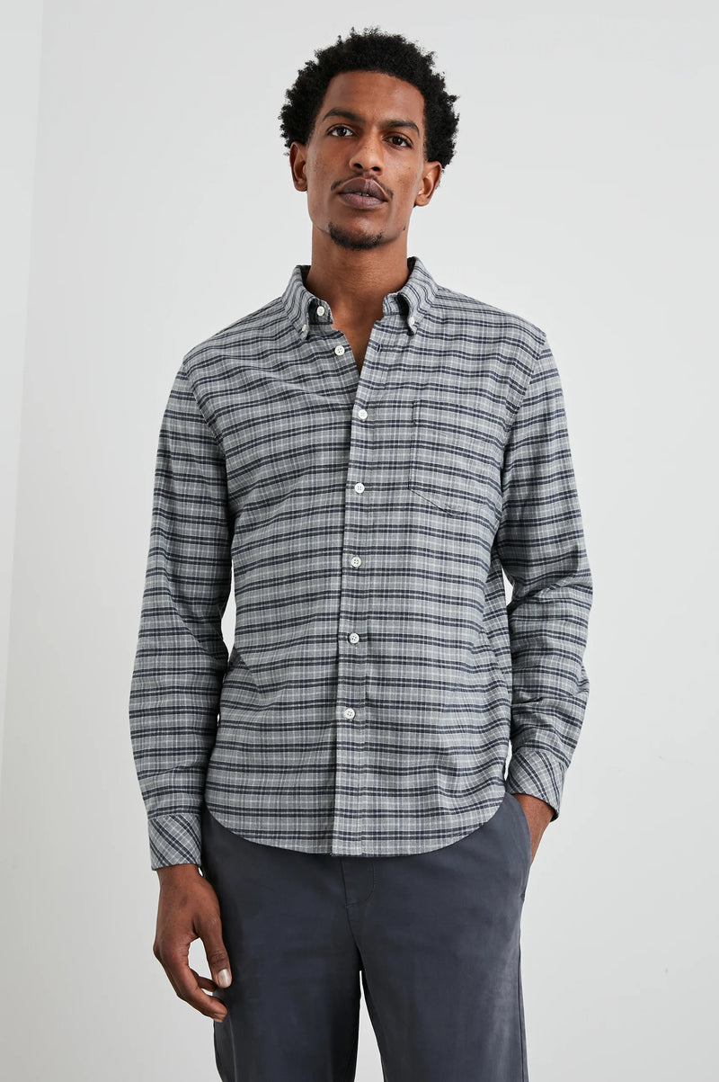 Rails Reid Navy Pumice Check Shirt