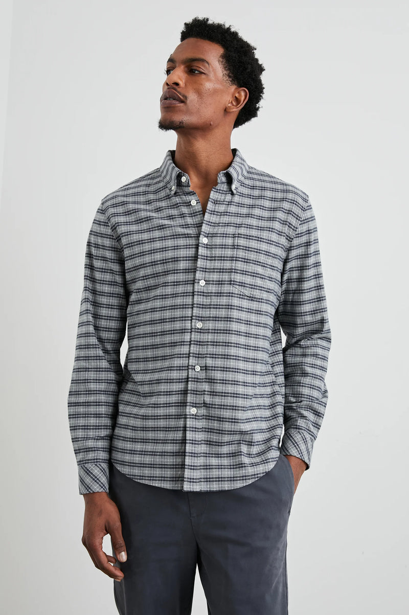 Rails Reid Navy Pumice Check Shirt