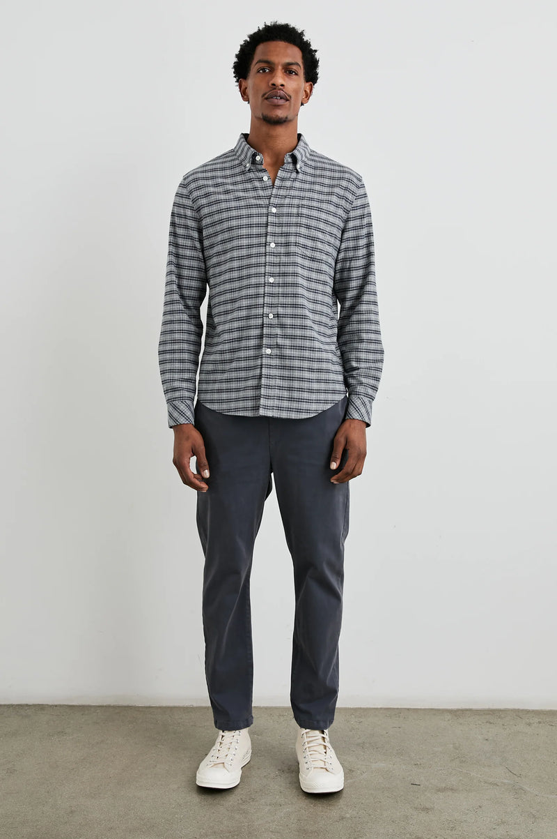 Rails Reid Navy Pumice Check Shirt