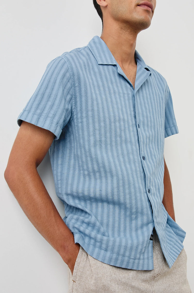 Rails Sinclair Short Sleeve Shirt Faded Blue