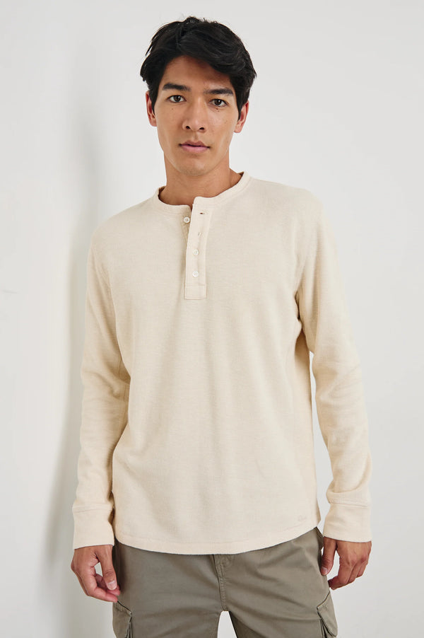 Rails Soto Bone Long Sleeve Henley