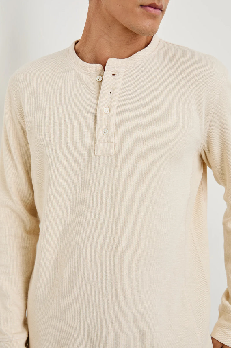 Rails Soto Bone Long Sleeve Henley