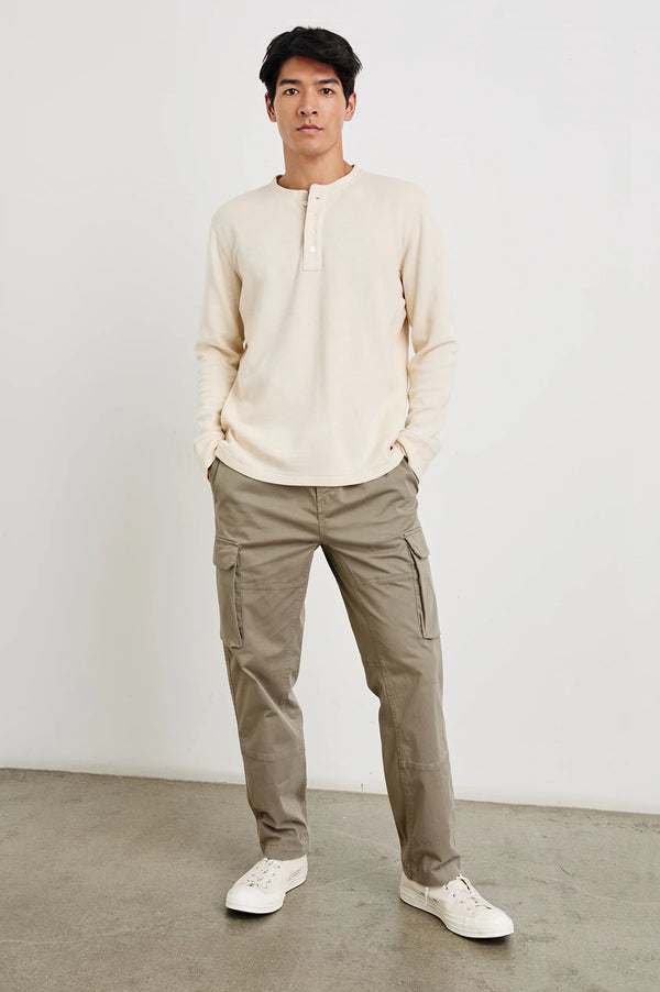 Rails Soto Bone Long Sleeve Henley