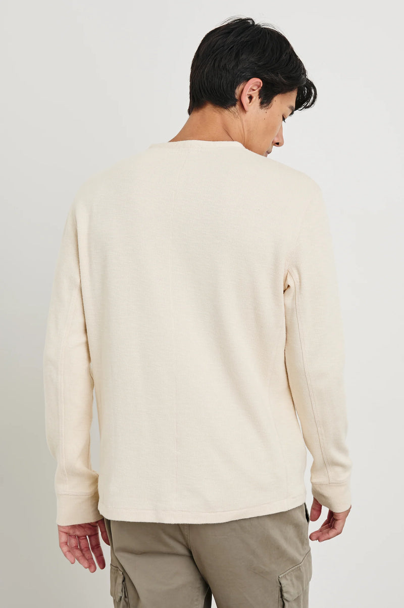 Rails Soto Bone Long Sleeve Henley