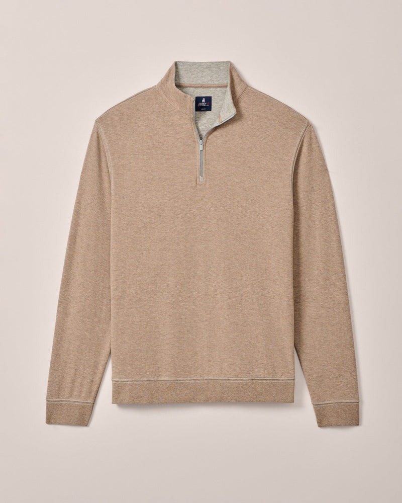 Johnnie O Hanks 1/4 Zip Sweater Hazelnut