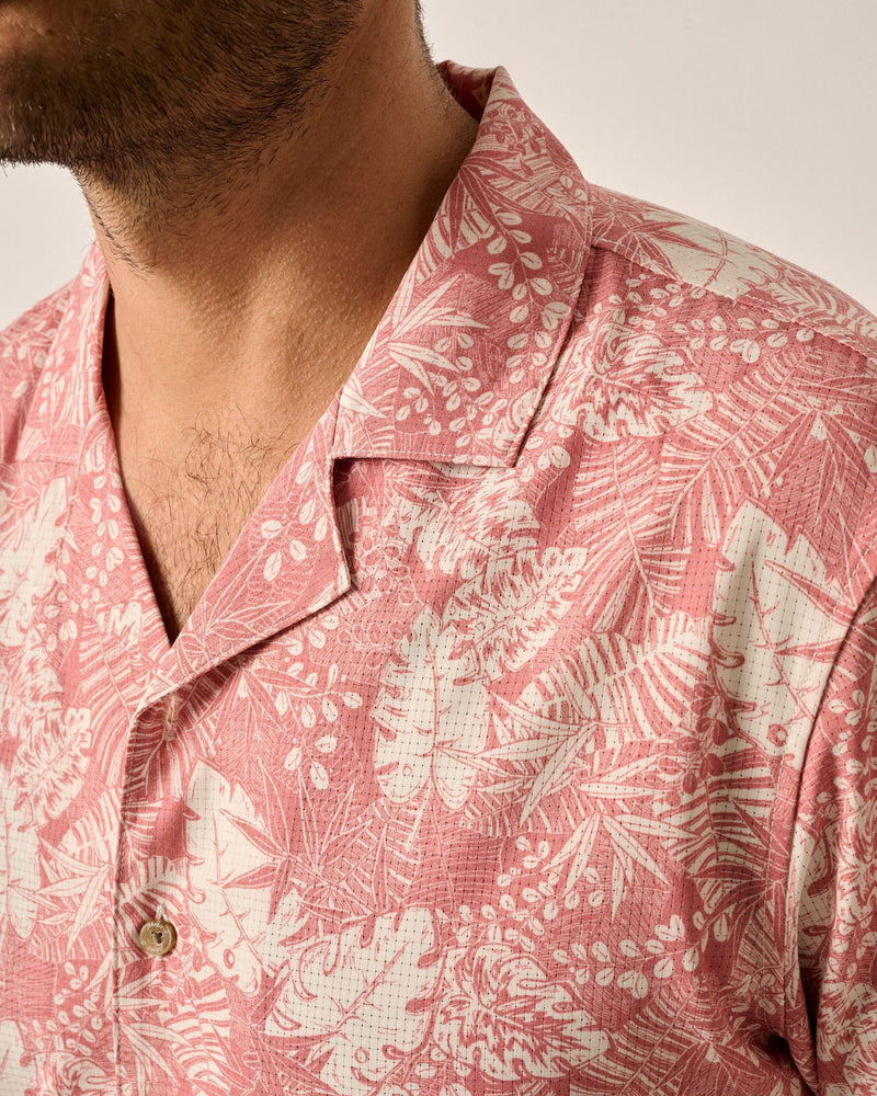 Johnnie O Sumter Short Sleeve Hangin Out Shirt Coral
