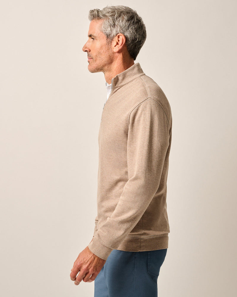 Johnnie O Hanks 1/4 Zip Sweater Hazelnut