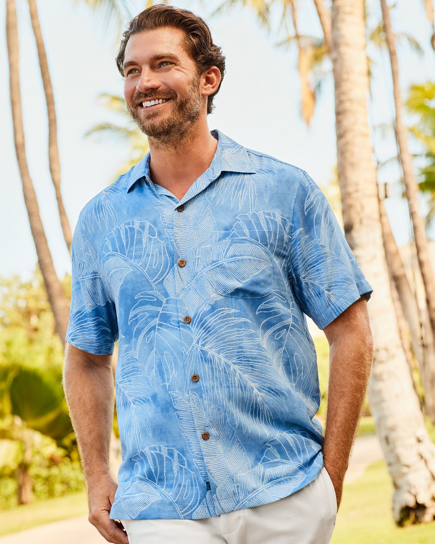 Tommy Bahama Vine Lines Linen Sky Shirt – Newman's Menswear