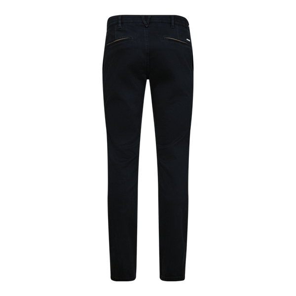 Sunwill  Modern Fit Navy Mini Chevron Chino