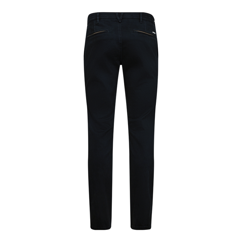 Sunwill  Modern Fit Navy Mini Chevron Chino