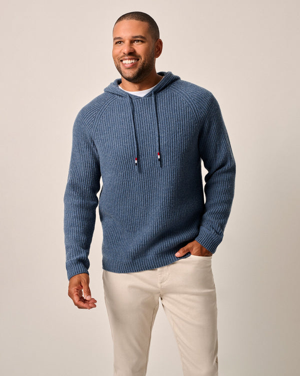 Johnnie O Sami Merino Wool Hoodie Sweater Wake