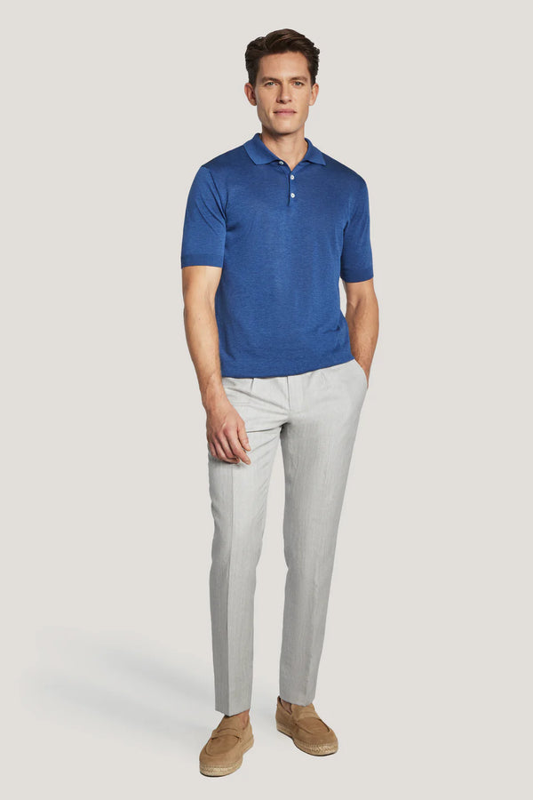 Jack Victor Tupper Short Sleeve Polo Knits Denim