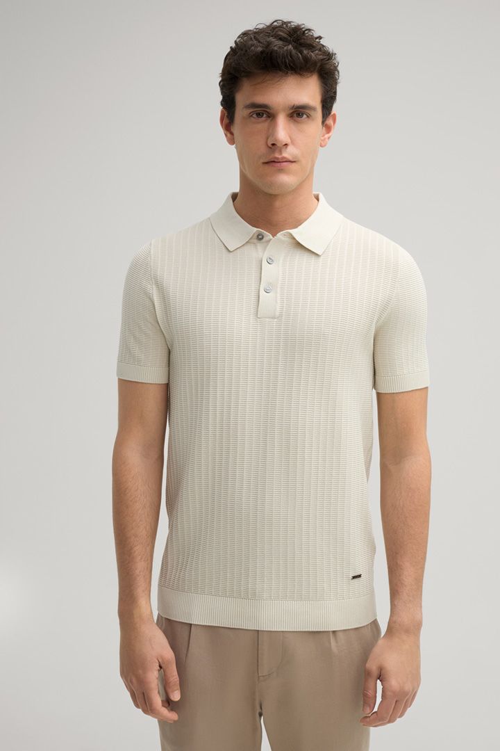 Joop Mauron Ecru Knit Polo