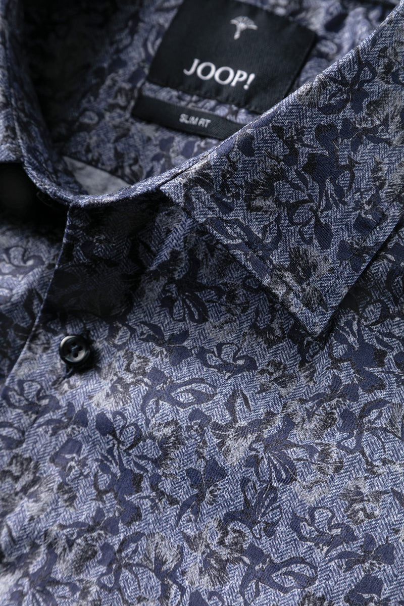 Joop Pit Dark Indigo Floral Long Sleeve Shirt