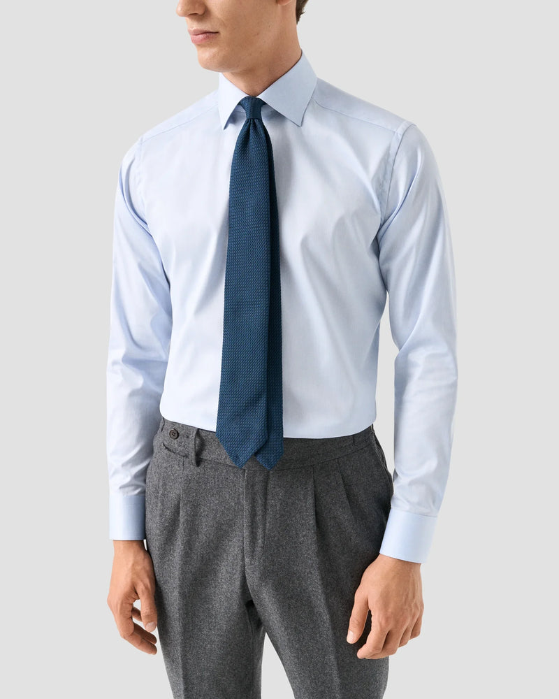 Eton Contemporary Fit Blue Paisley Button Fancy Twill Shirt