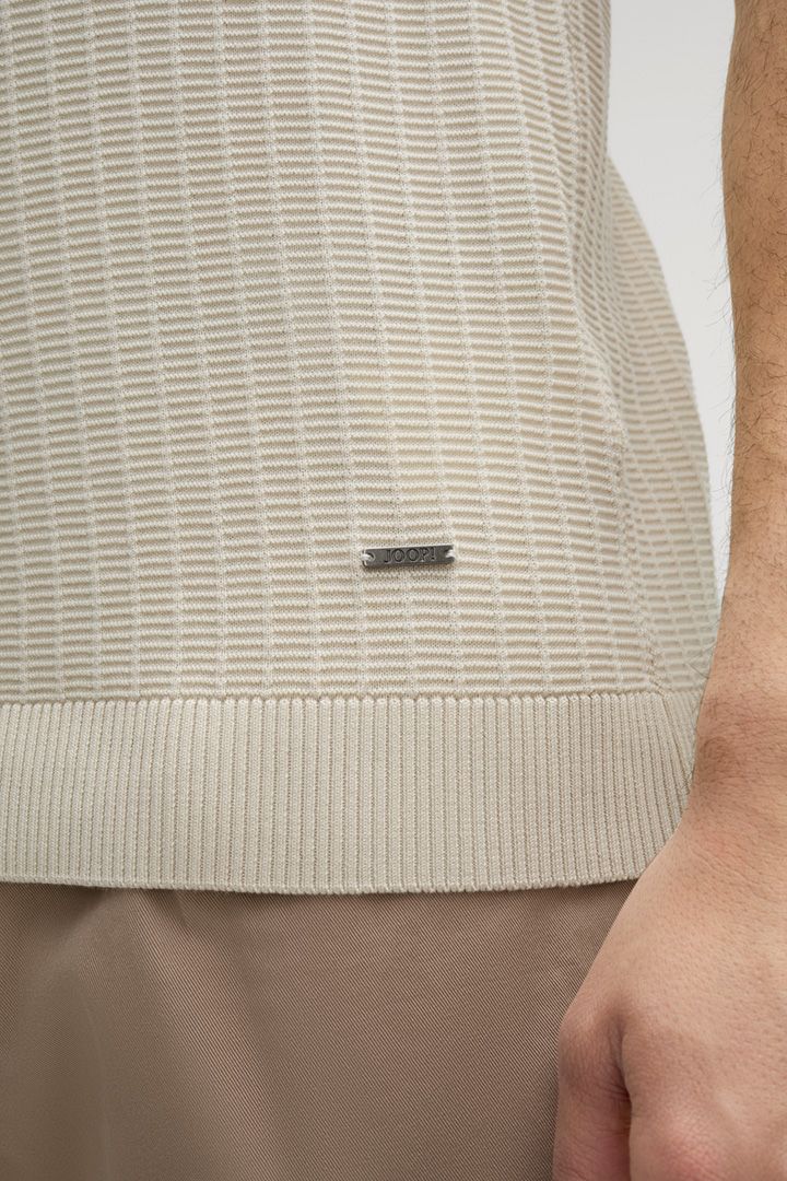 Joop Mauron Ecru Knit Polo