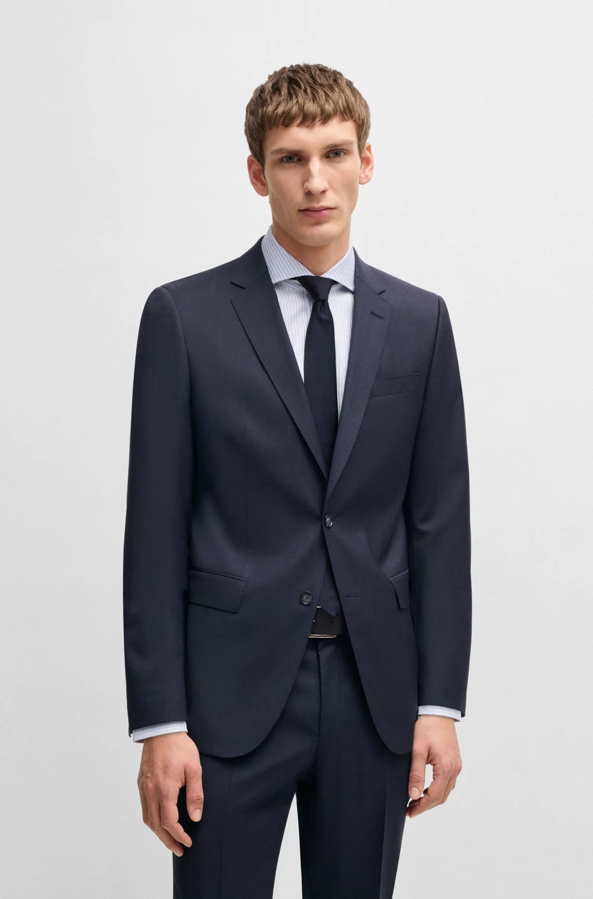 Hugo Boss Huge Slim Fit Dark Navy Suit – Newman's Menswear