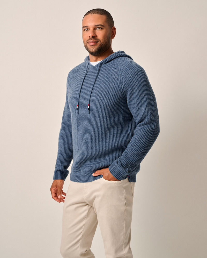 Johnnie O Sami Merino Wool Hoodie Sweater Wake