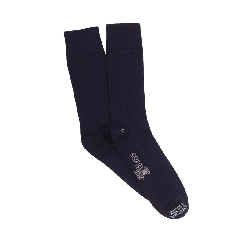Corgi Navy Wool Sock