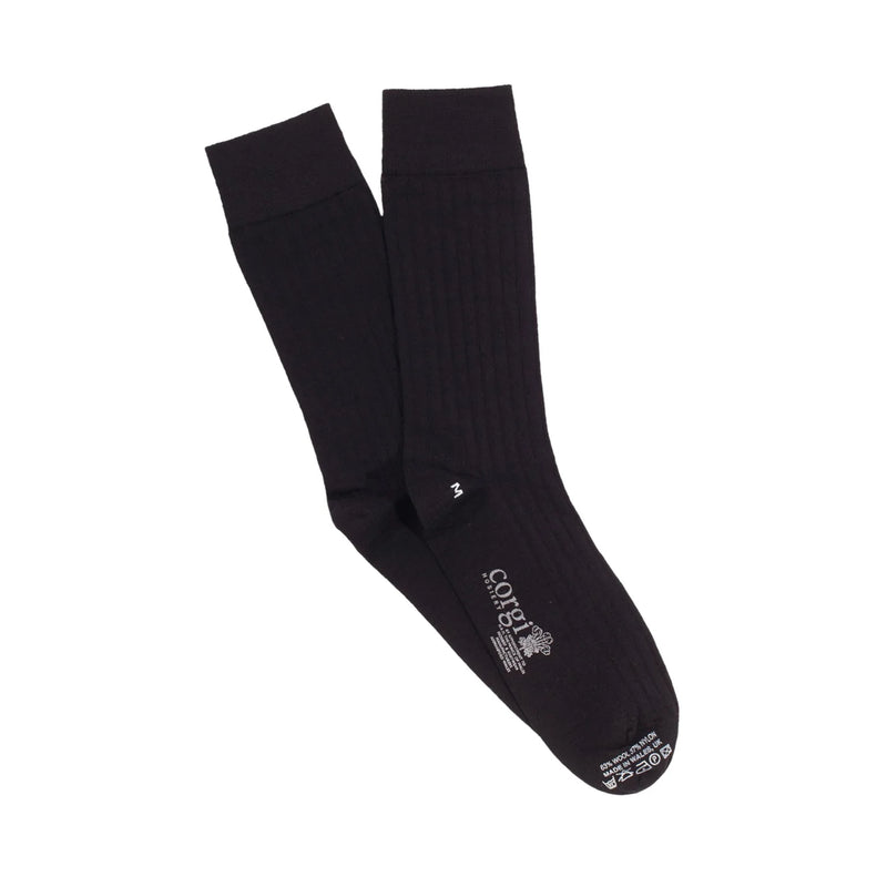 Corgi Black Wool Sock