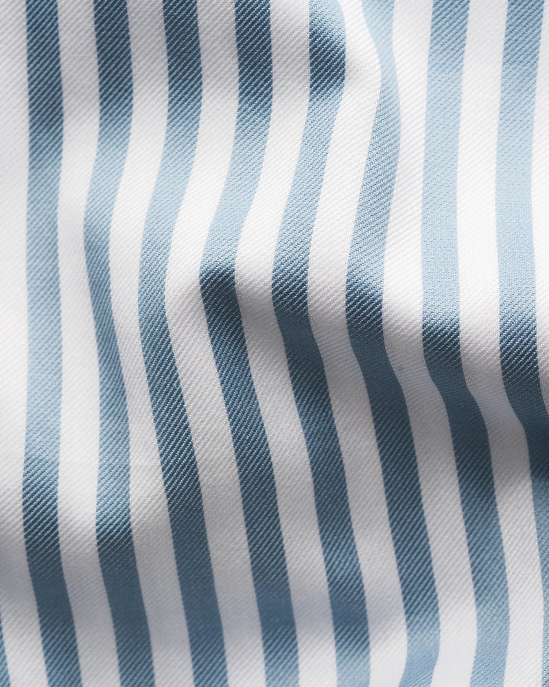 Eton Contemporary Fit Blue Bengal Stripe Shirt