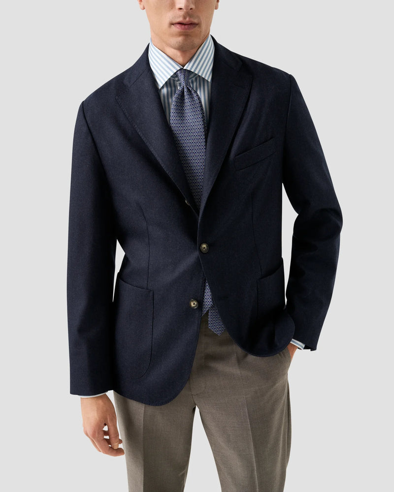 Eton Contemporary Fit Blue Bengal Stripe Shirt