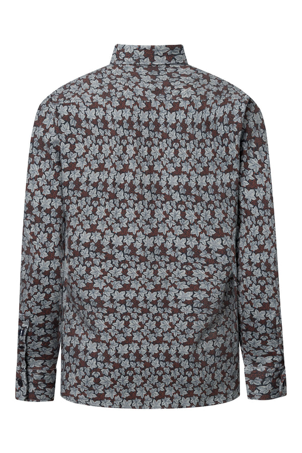 Joop Hanson Rust Floral Pattern Shirt