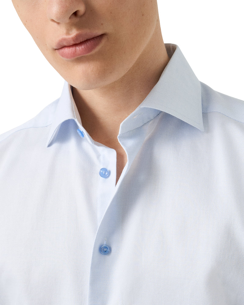 Eton Contemporary Fit Soft Blue Oxford Shirt